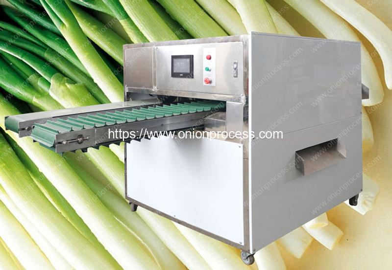 Full Automatic Green Onion Peeling and Root Cutting Machine